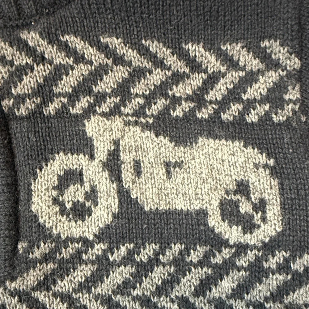 GAP Kids mock neck half zip sweater boys small motorcycle biker Kidcore winter